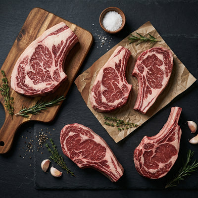 My Butcher Box — Box Découverte Côte — 5 côtes à l'os de races d'exception (Salers Angus, Simmental, Holstein, Angus, Rubia) — boucherie en ligne France