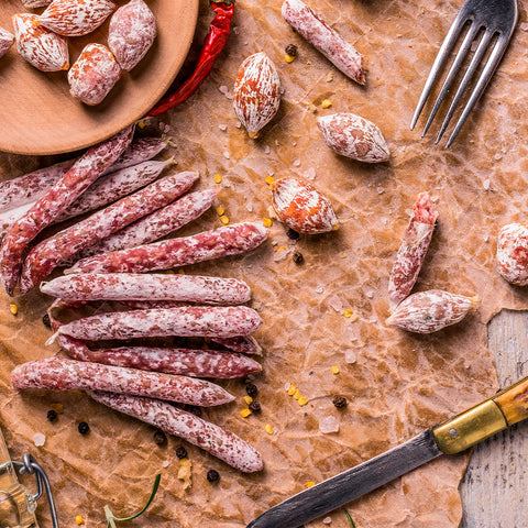 Mini saucisson ibérique Bellota — pièce contenue dans la Box Apéro – Charcuteries ibériques | My Butcher Box