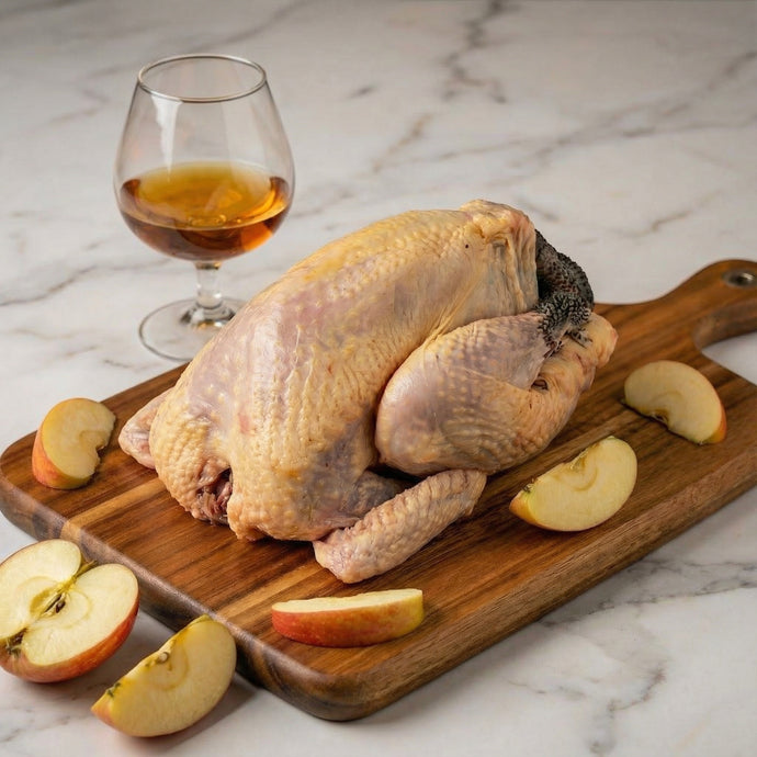 Pintade Label Rouge désossée farcie pommes & calvados