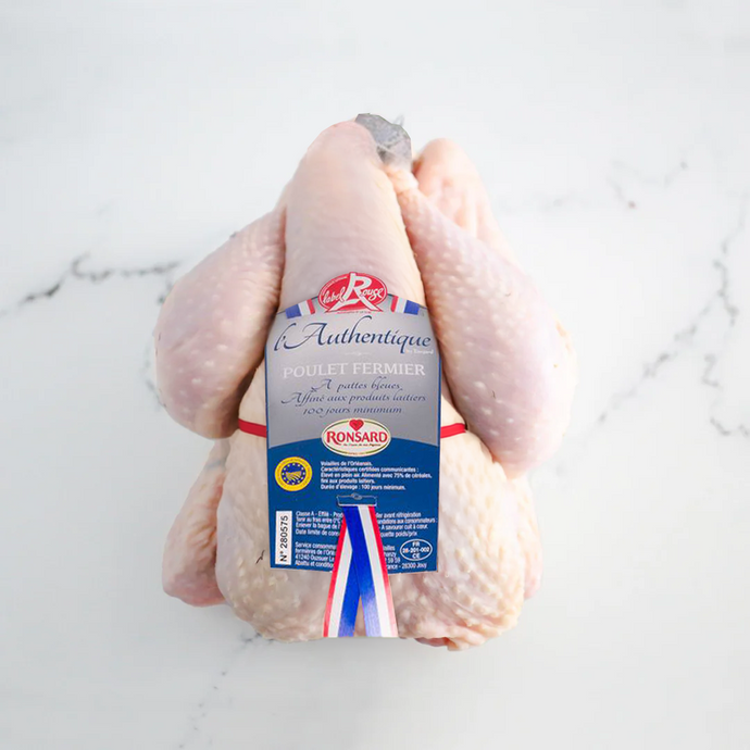 Poulet fermier à pattes bleues Label Rouge - Volaille haut de gamme