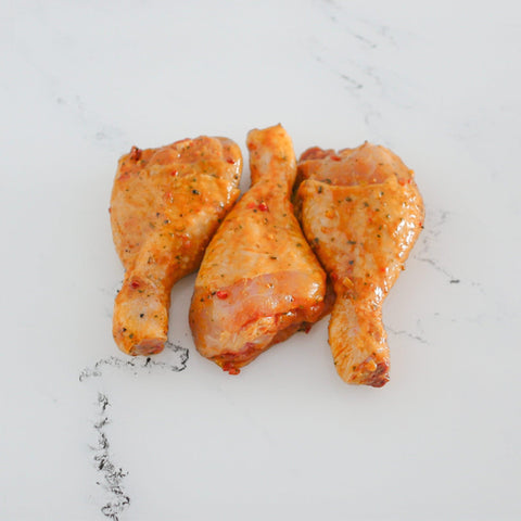 Pilons de poulet marinés à l'Indienne — pièce contenue dans la Box Barbecue – 6 indispensables à partager | My Butcher Box